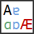 Латинська лигатура «ae» ( «Ææ»)