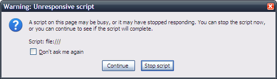 З цієї причини ви побачите страшне повідомлення браузера Скрипт не відповідає: