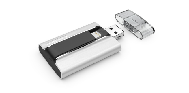 Компанія SanDisk випустила USB-флеш накопичувач для смартфонів iPhone або планшетів iPad - iXpand