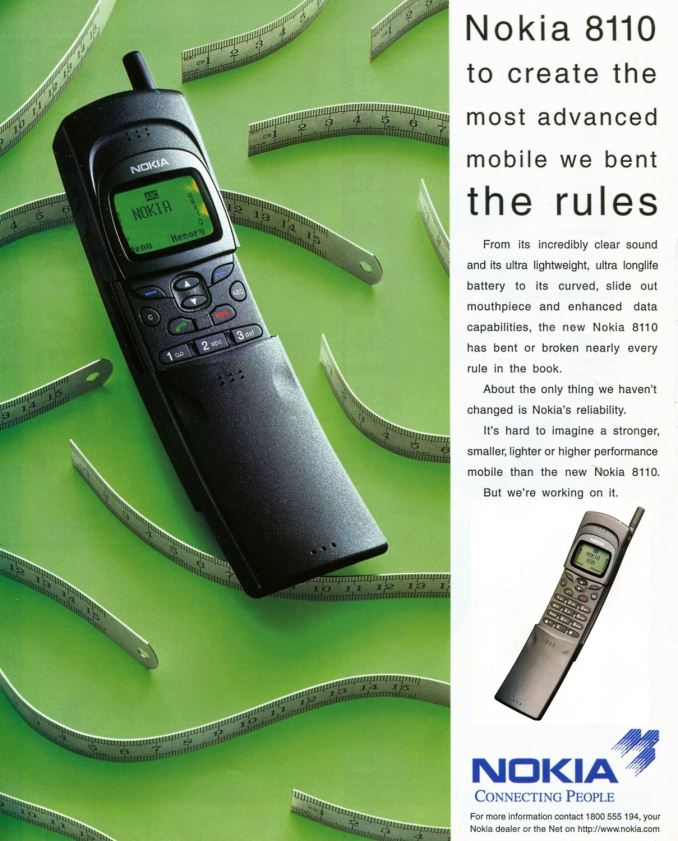 Оригінальна реклама Nokia 8110