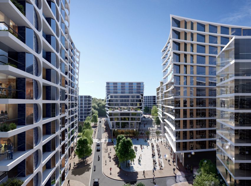 Инвестор недвижимости Legal & General представил проекты   Заха Хадид Архитекторы   для огромного жилищного строительства в Бристоле, Англия, на сайте, предназначенном для новой арены города