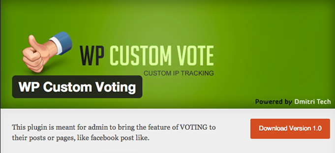WP Custom Voting
