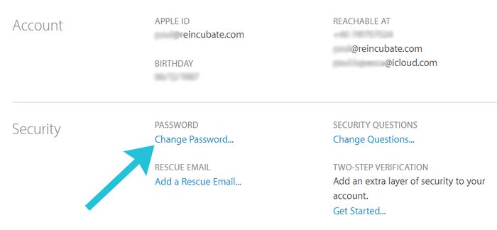 Зміна пароля для вашого Apple ID