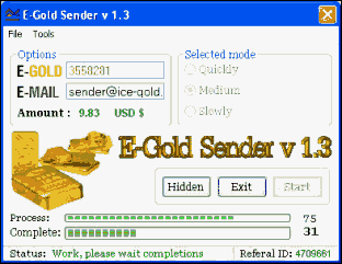 E-Gold Sender v1